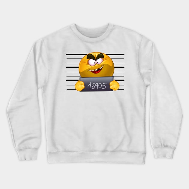 Arrested emoji Crewneck Sweatshirt by DigiToonsTreasures